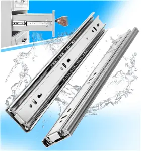 1-PAIR YENUO Steel Drawer Slides