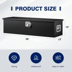 800689626450 YIZOSH Steel Bed Tool Box Trailer Tongue #2