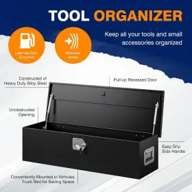800689626450 YIZOSH Steel Bed Tool Box Trailer Tongue #3
