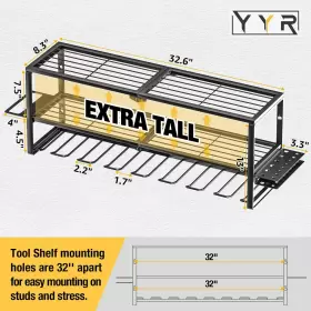 689997394790 YYR Power Tool Organizer Wall Mount Cordless #2