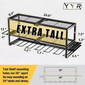 PTO-36 YYR Wall Mount Power Tool Organizer Cordless Drill Cha #2