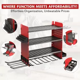 TRC11 ZEAKOC Power Tool Organizer Holders Garage Center Wall #3