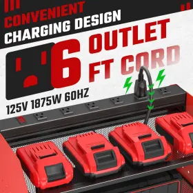 ZS-GJJ02R ZESEN Power Tool Organizer Charging Station Drill #2