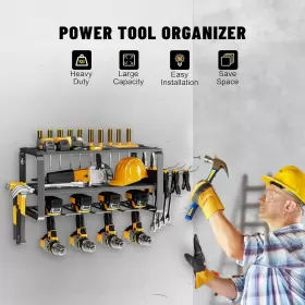 313034433431 ZHIRXO Power Tool Holder Drill Organizer Wall #3