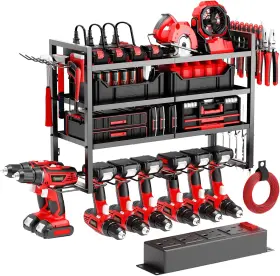 313097062012 ZIECUKU Power Tool Organizer Wall Mount Charging