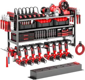 744759919663 ZIECUKU Power Tool Organizer Wall Mount Charging