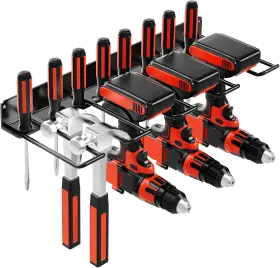 DZJ00998 ZIPADA Drill Holder Power Tool Organizer Wall Mount