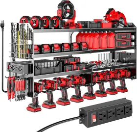 HUS241218 ZIPADA Power Tool Organizer Wall Mount Charging