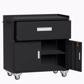 GT-17495221 ZNTS Steel Tool Cabinet Drawers Top Bottom #3
