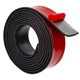Heonay Self Adhesive Rubber Strips, Solid 1" W x 1/8" T x 120" L, Red 