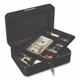 Honeywell 6112 Steel Cash Box 1 Bill & 5 Coin Slots 2 Keys Handle 9 7/8 X 7 1/8