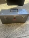 Vintage Craftsman #6512 USA 20" x 9.5" x 8.5" Tool Box With Red Tray Crown Logo