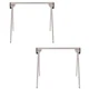 29 in. Folding Metal Sawhorse 2 Pack Metal Work Heavy Duty Steel