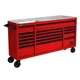 Homak RD04072164 RS Pro 72" 16 Drawer Bottom w/ SS Top - Red New