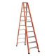 LOUISVILLE FS1310HD Stepladder,Fg,10 ft.,375 lb. 36Y476
