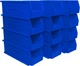 Plastic Storage Bins 15" x 5" x 5"tackable 12 Pack Blue Akro Mils 30234