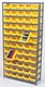 Quantum Storage Systems - 1275-109BK - 12INX36INX75IN 36 BLACK BINS 4IN BIN