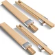 Maitys 4 Pcs 16 Inches (Actually 40cm) Wooden Drawer 16 Inches, log color 