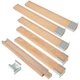 LANIAKEA 6PCS Wood Drawer Slides - 16 Inch Classic Center Guide Track with Me...
