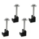 MSCRP Aluminum Mounting Clamps for Pickup Truck Tool Box Mount Tie Downs J Ho...