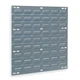 Akro-Mils 30618 Steel Louvered Panel, 5/16 In D X 20 In H X 18 In W, Gray