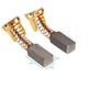 2pc Carbon Motor Brushes 5x 6x 12mm Spare Replacement For Hitachi WR18L2 WR18DL
