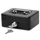 Jssmst X-Small Cash Box with Lock - Money Saving X-small, Black X-small 