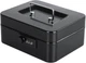KYODOLED Cash Box with Combination Lock Safe Metal Money Medium, Black