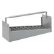 Westward 35Xr75 Westward Nipple Caddy, Steel, Gray, 19-1/2 In W X 6-1/2 In D X