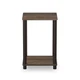Furinno TURN-N-TUBE Engineered Wood End Table in Walnut/Brown (Set of 2)