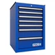 Homak 14in. Pro 2 Series 7-Drawer Side Tool Cabinet, Blue, 14.5in.W x 24.5in.D