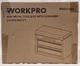 WORKPRO Mini Metal Tool Box with 2 Drawers 10.8" x 5.9" x 8.2" Pink - NIB