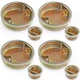 Sanbege Drum Bung Plug, 2" and 3/4" Steel Bung Cap for 55 Gallon