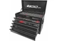 Boxo MOTOBX5-BK 26" 5-Drawer Portable Steel Tool Box w/103pc Metric Tool Set Blk