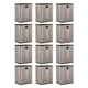 Suncast 9 Cu Ft Heavy Duty Resin Garage Base Storage Cabinet, Platinum (12 Pack)