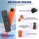 LG MR25GA Remote Case 2pk Black/Orange Anti-Slip Cover Lanyard