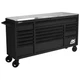 Homak RS Pro, 72&rdquo; RS Pro 10-Drwr Roller Cab w/SS Top-Black, Width 72 in, Height
