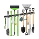 ZONGOOL 2 Pack Broom Holder Wall Mount, 4 Racks and 5 Hooks Mop Hanger Wall M...