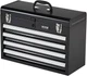 VEVOR Metal Tool Box, 20.5-inch, Portable 20 in, Black-4 Drawer 
