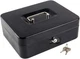 KYODOLED Metal Cash Box with Money Tray and Lock,Money Box with Cash Tray,Cash D