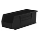 AKRO-MILS 30234BLACK Hang and Stack Bin,Black,Plastic,5 in PK 6