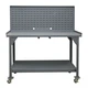 Durham DWBM-3060-BE-LP-95, Mobile Workbench with Louvered Panel, 60"x30"x62.5"