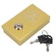 YINSHCO Metal Box for Gambler, Winners Bank 4.3 x 1.1 x 2.5 inches, Golden 