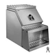 VEVOR Semi-Truck Step Tool Box 18" x 27.5" x 25.4" Heavy Duty Aluminum Toolbox