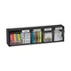 Deflecto 20504OP Interlocking Tilt Bin 5 Compartment Black 23.6"