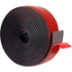 TORRAMI Neoprene Rubber Sheets & Strips Adhesive Solid Gasket Seal with Backing
