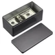 Hipiwe Metal Cash Box Black Money Holder Rectangular Tin 1 Pack, Hipiwe Metal Cash Box Black Money Holder Rectangular Tin 1 Pack,