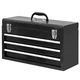 BIG R ED 3 Drawer 20&ldquo; Metal Tool Box Steel Tool Chest Metal Latch Closure