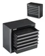 VEVOR Tool Box 8.6-inch Portable Metal Tool Box 5 Drawers Tool Organizer Black