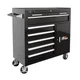 Homak H2PRO 41in. 6-Drawer Roller Tool Cabinet with 2 Compartment Drawers,